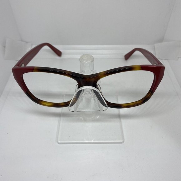 Maui Jim MJO2401-66 Eyeglasses Frames Red/ Brown Tortoise 52-16-140 Cat Eye